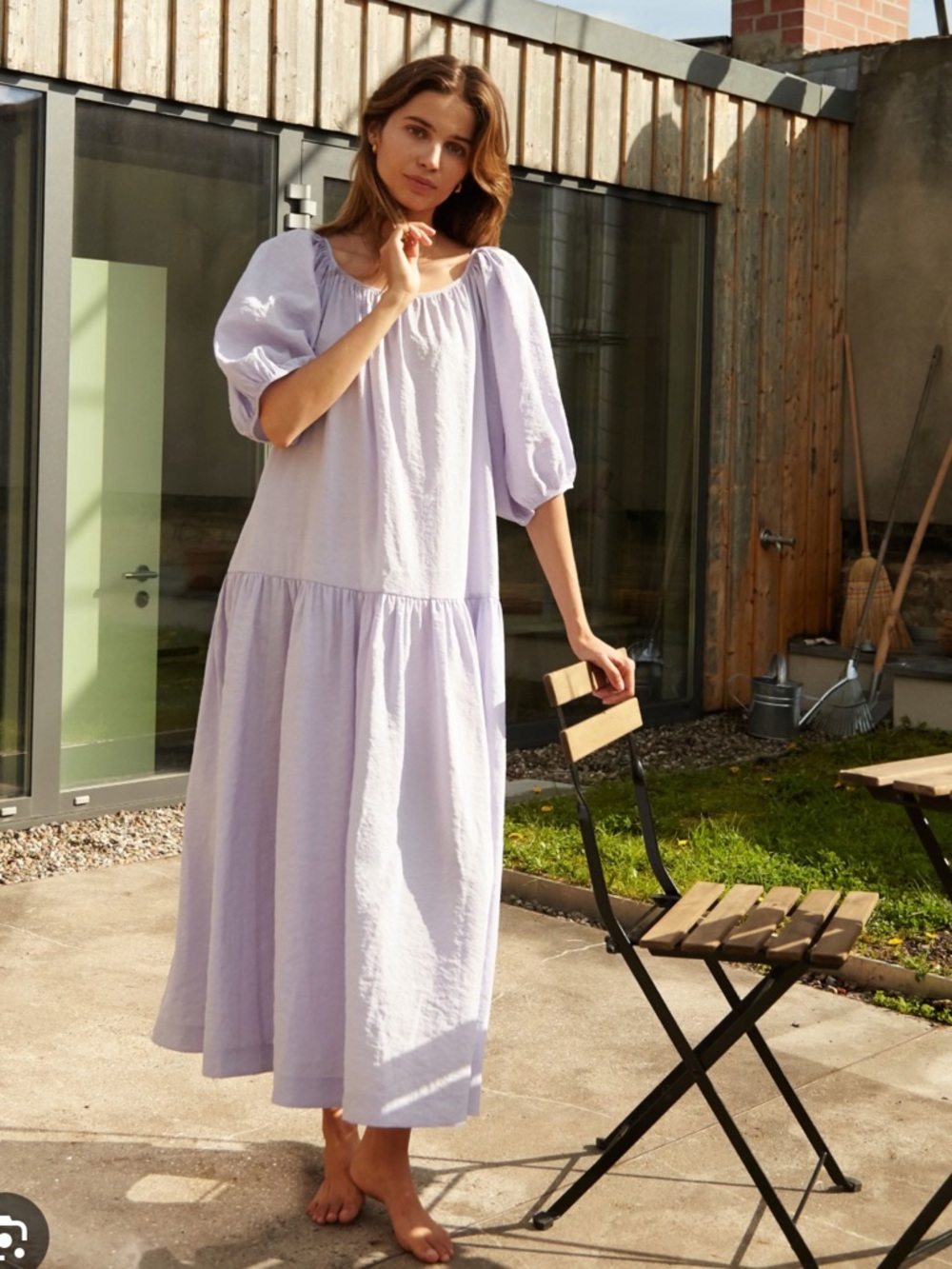 Aritzia Sashay Maxi Dress in Light Lavender